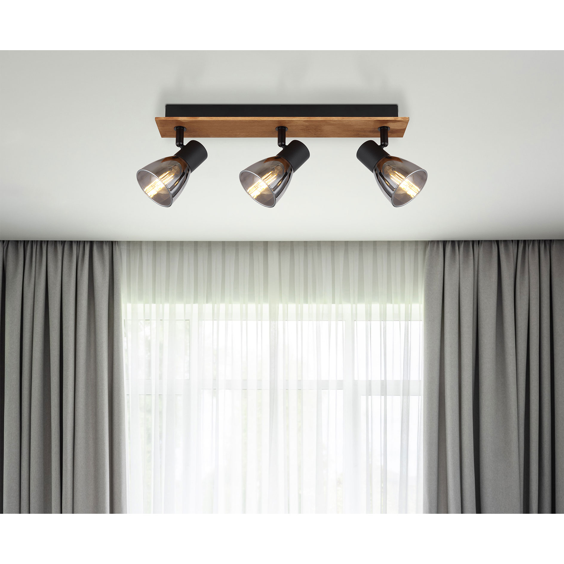 Spotbalken - natur-schwarz - 40 cm
