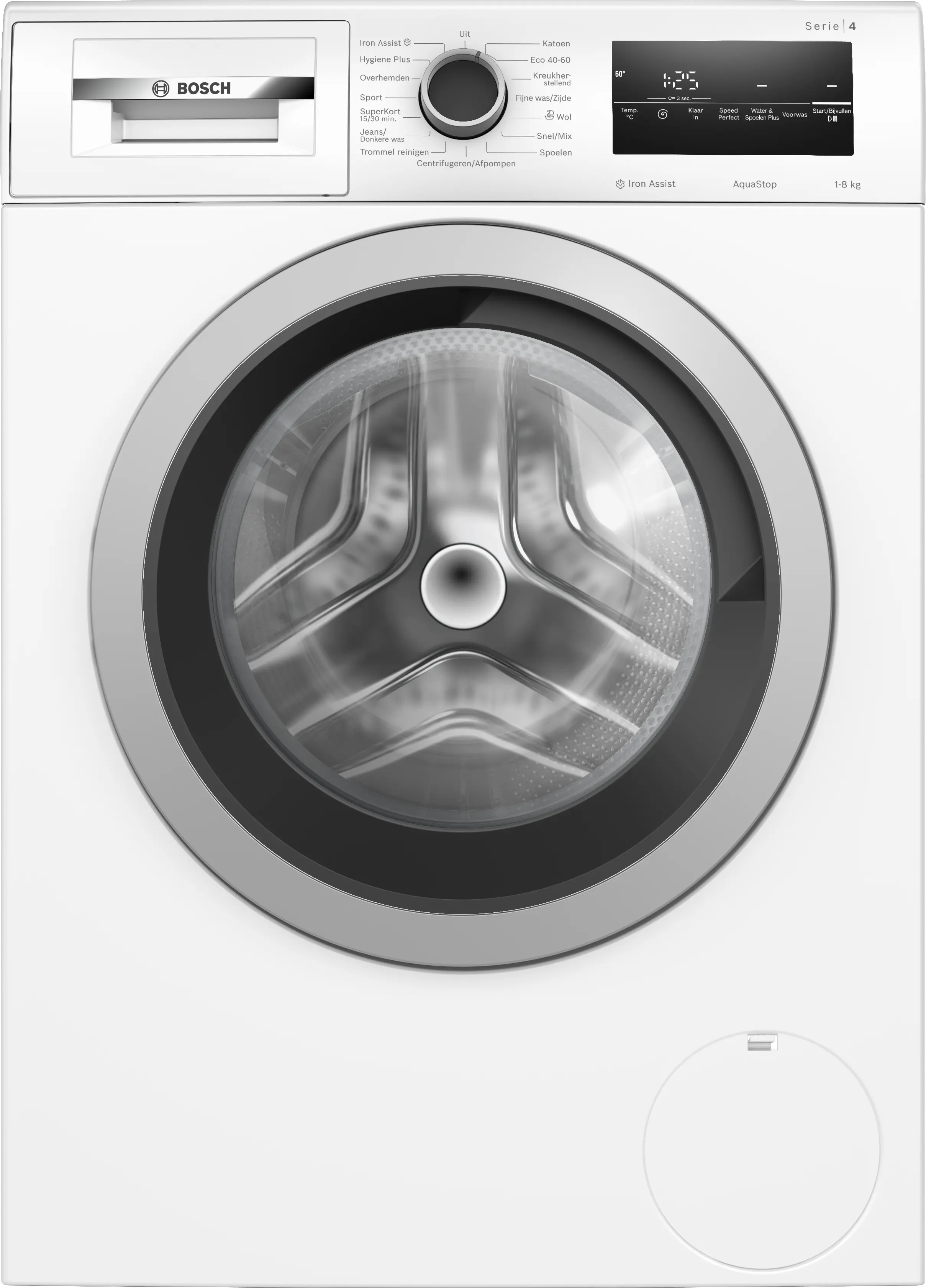Serie 4 Wasmachine, voorlader 8 kg max. 1400 rpm