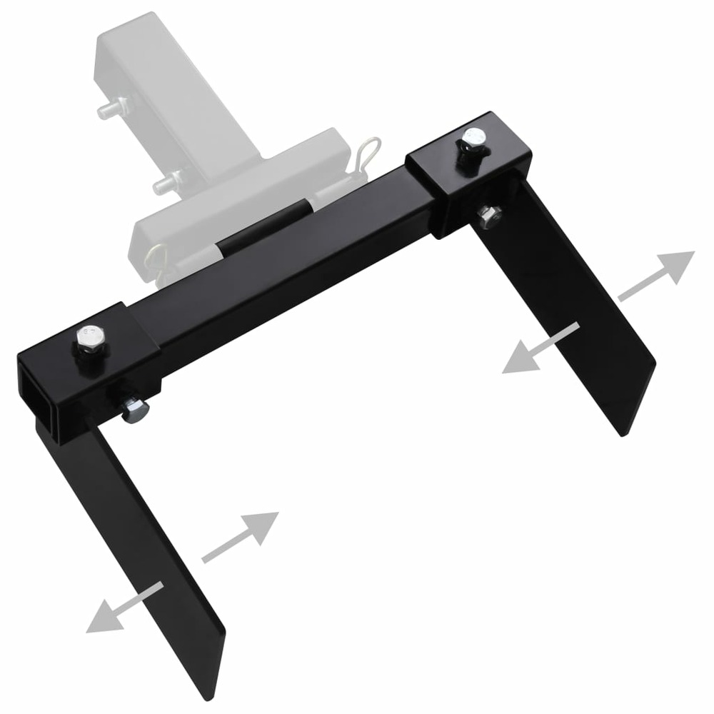 Adaptateur de chasse-neige pour tondeuse à gazon noir