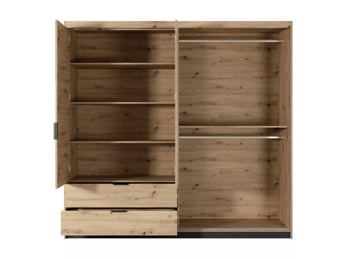 Armoire TALLY WR220 3D2D6S 220x60x211 Beige