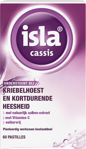 Isla Cassis Pastilles 60 Pièces