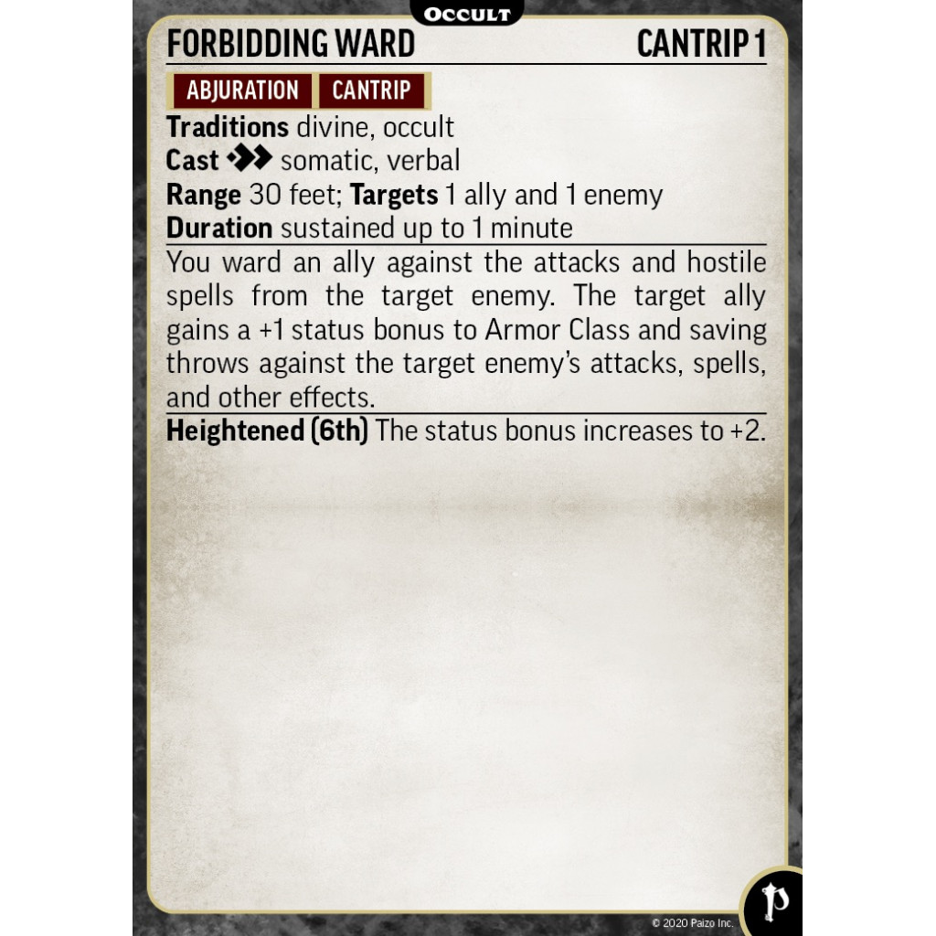 Pathfinder Second Edition - Occult Cards