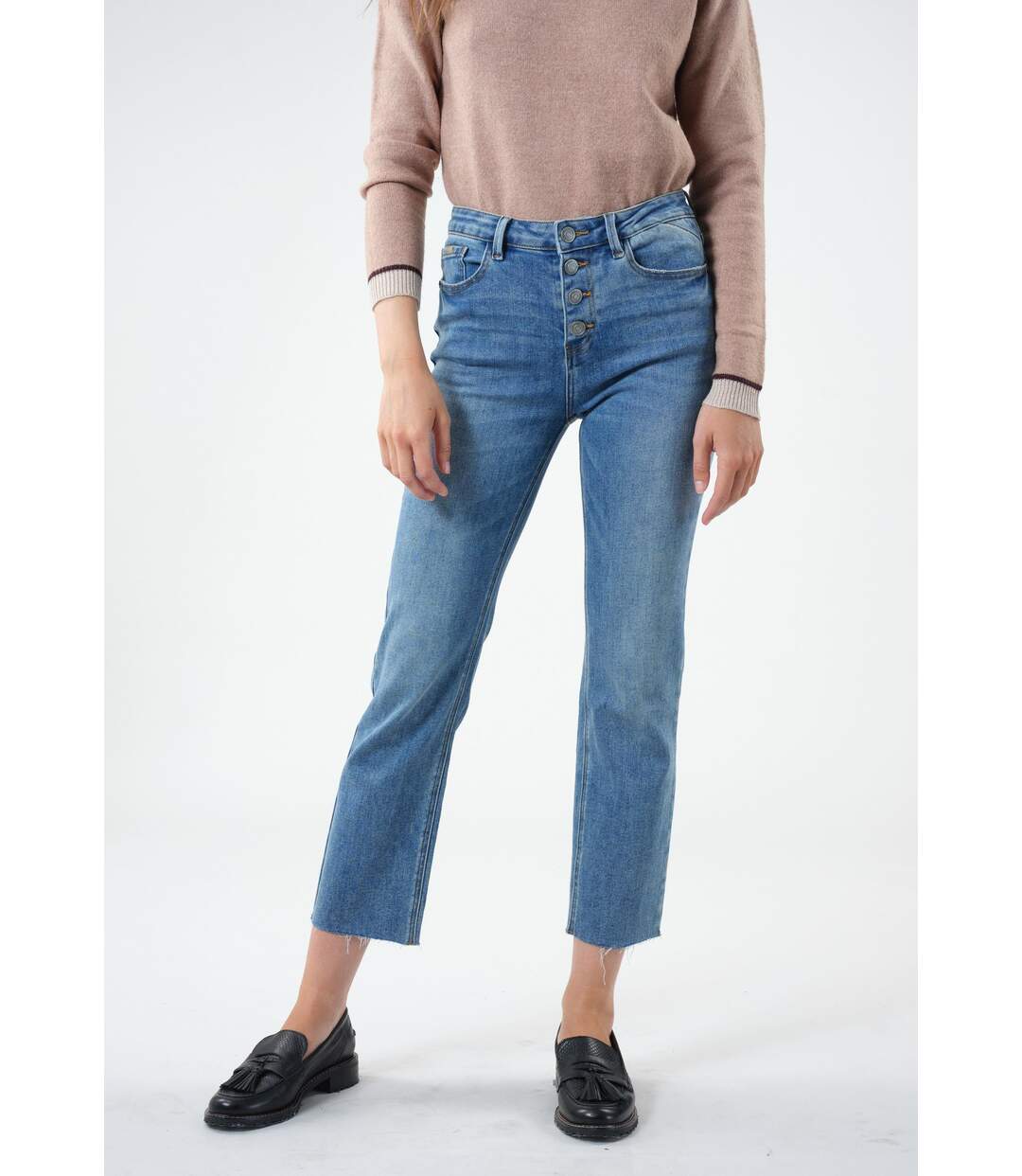 Jeans effet usé RITA