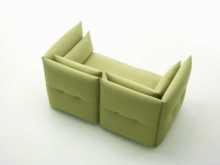 Vitra Mariposa 2-zits bank Iroko donkergrijs
