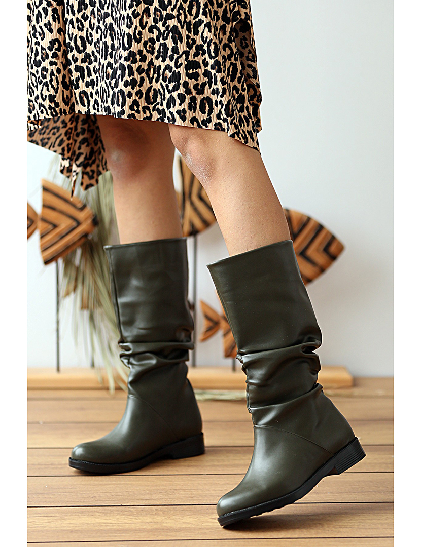 Green Mid Boots