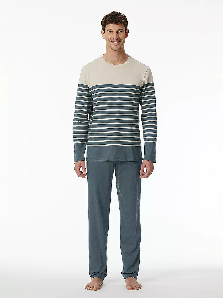 SCHIESSER Pyjama  blau