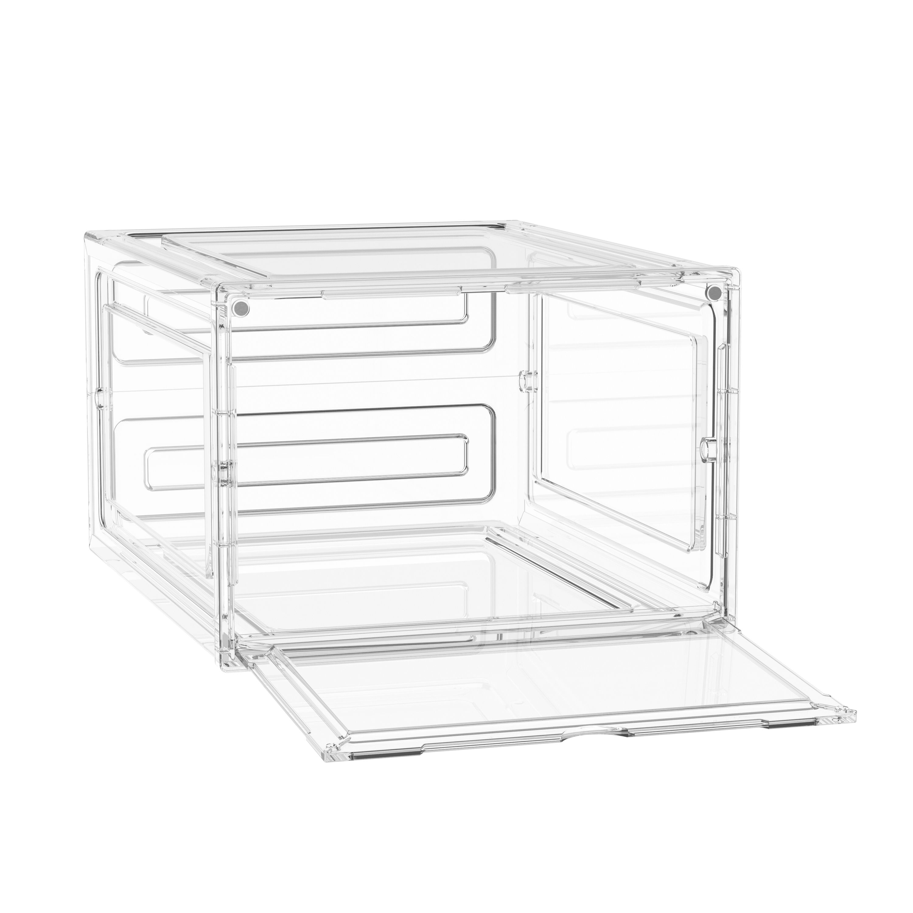 Aufbewahrungsbox 34 x 27 x 19 cm 3er Set transparent
