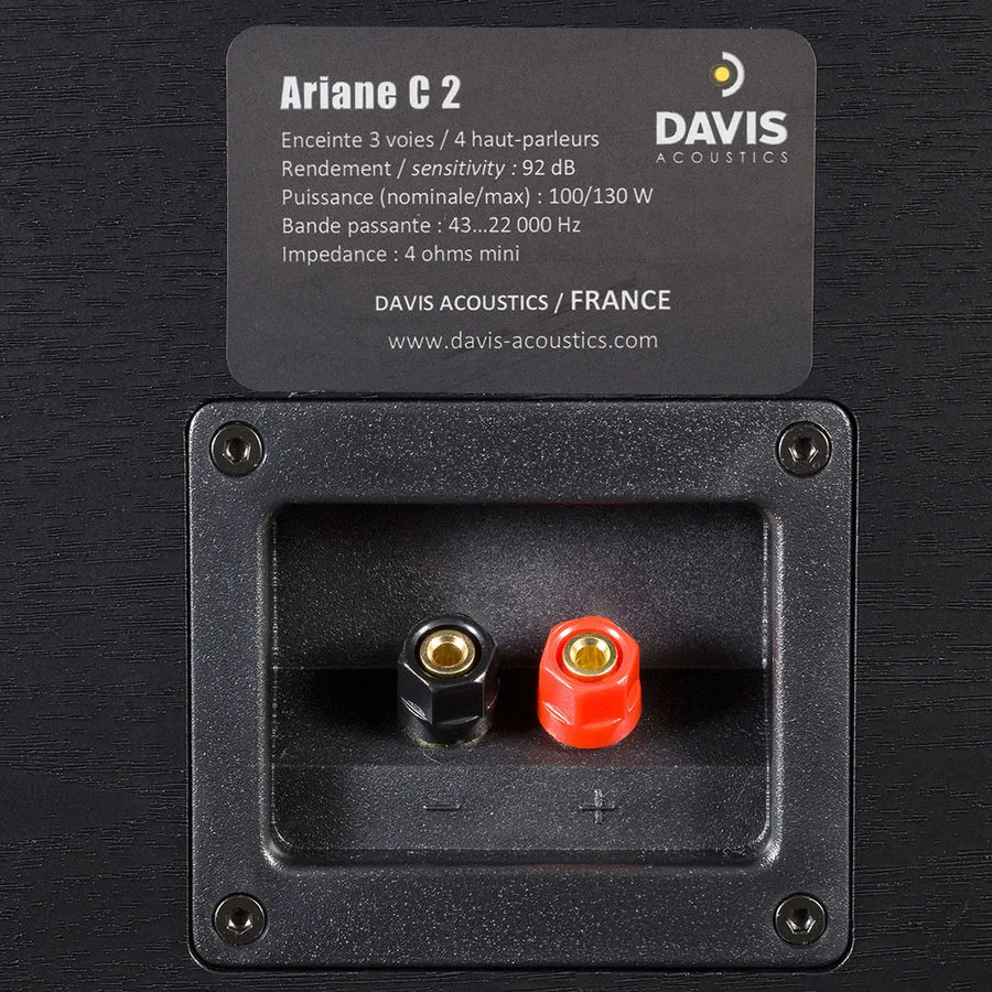 Davis Acoustics Ariane C2 Noir Enceintes centrales