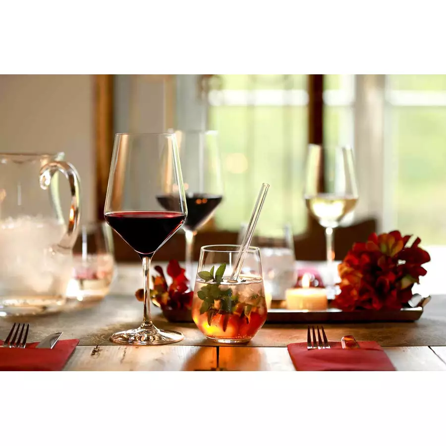 Stölze Lausitz Glastrinkhalme Bar 23 cm 7er Set transparent