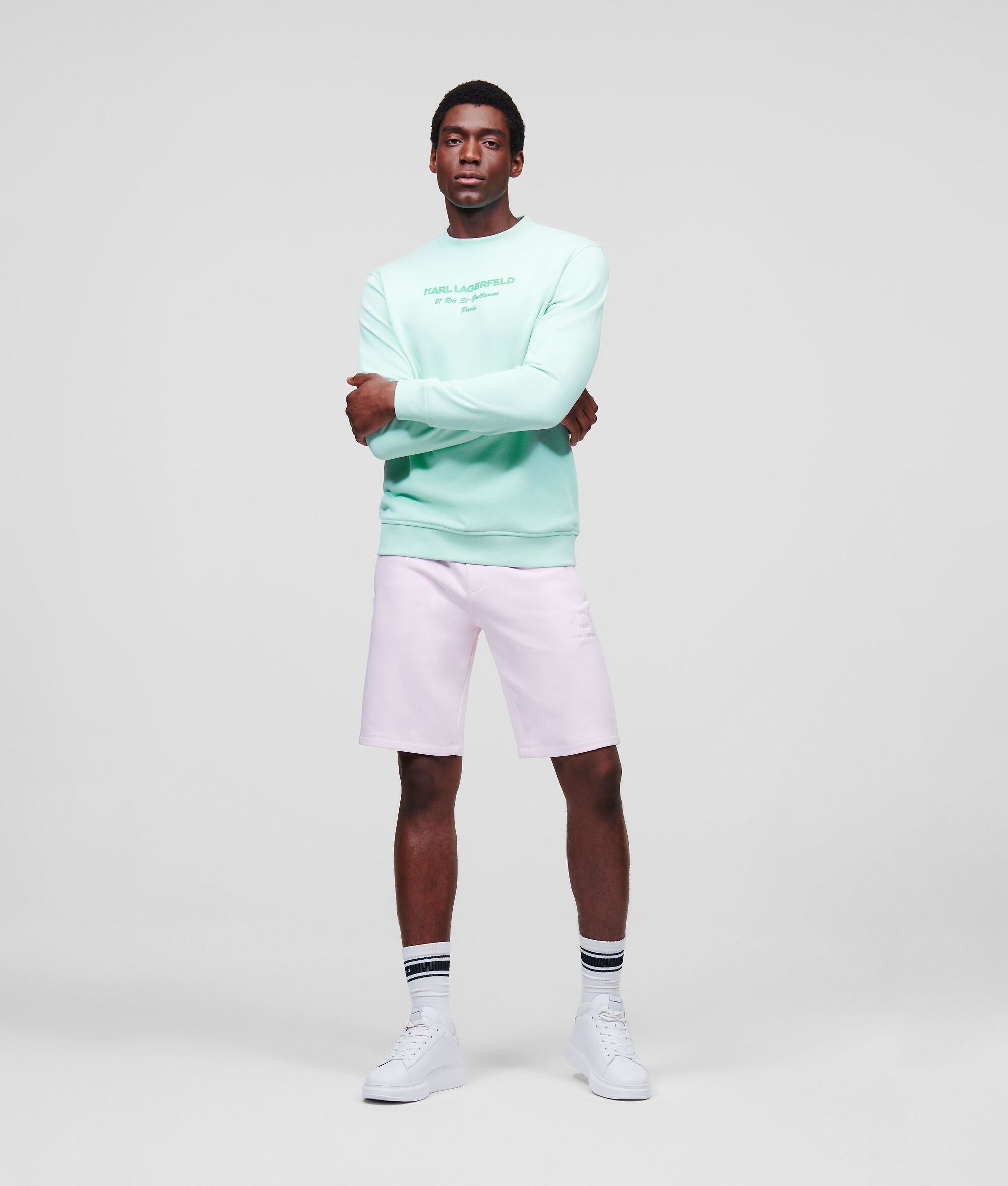 Sweat-shirt à logo ton sur ton