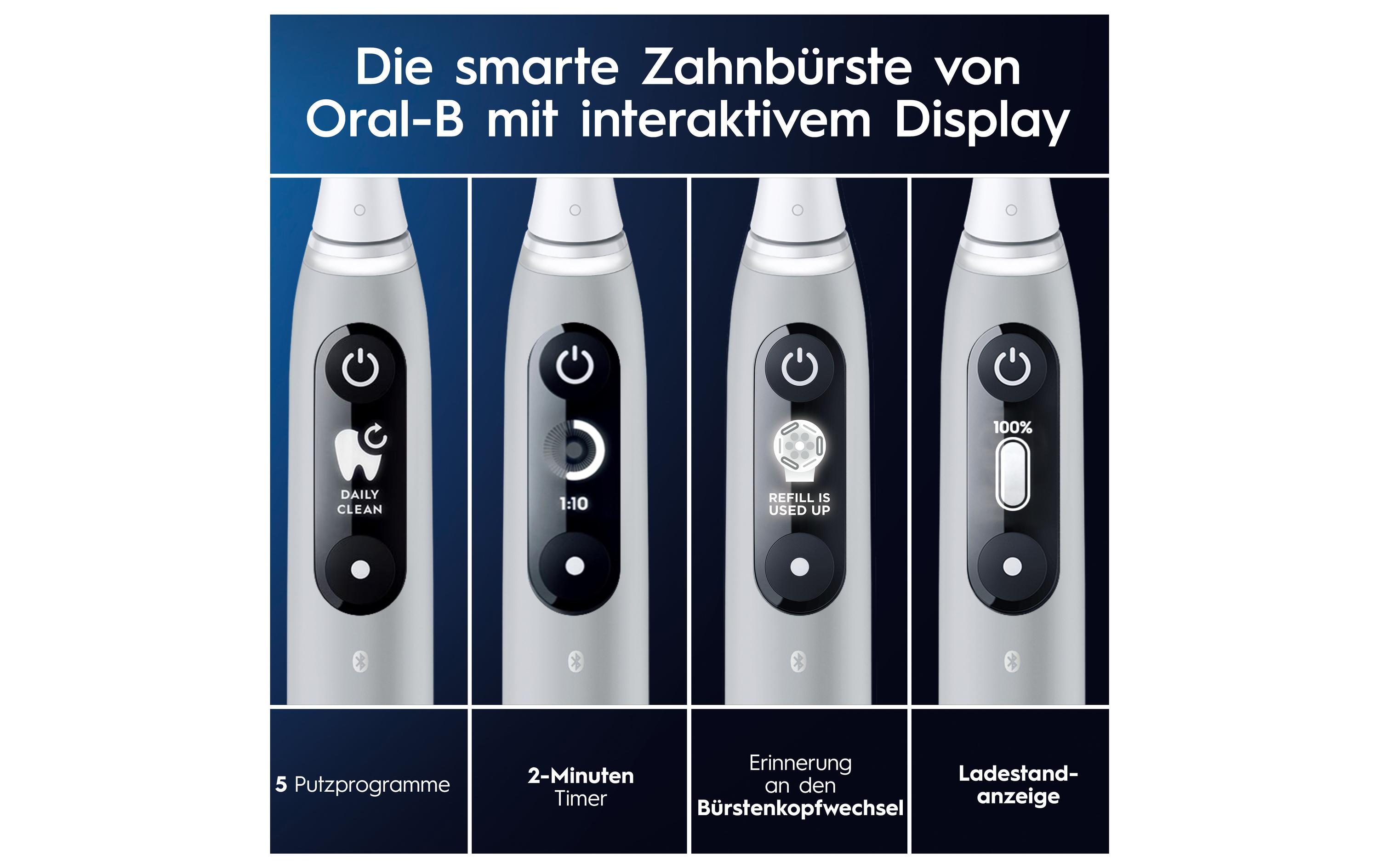 Mikrovibrationszahnbürste iO Series 6 Grey Opal<br>Elektrische Zahnbürste