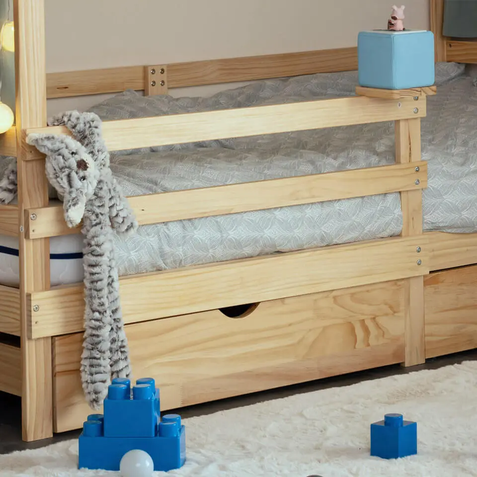 HOME DELUXE Kinderbed WOLKENLAND Naturel Met Lades