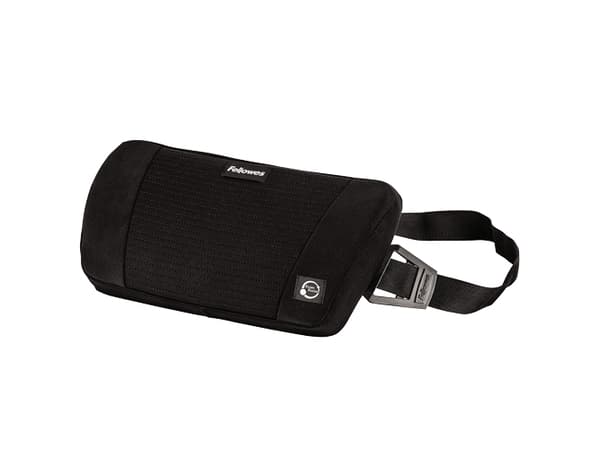 Fellowes PlushTouch - Korsryggsstøtte - svart