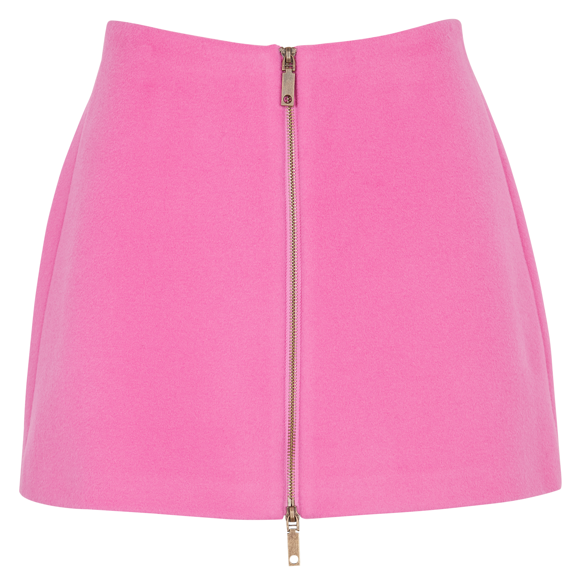 ROSALBA - Jupe courte en laine| Rose