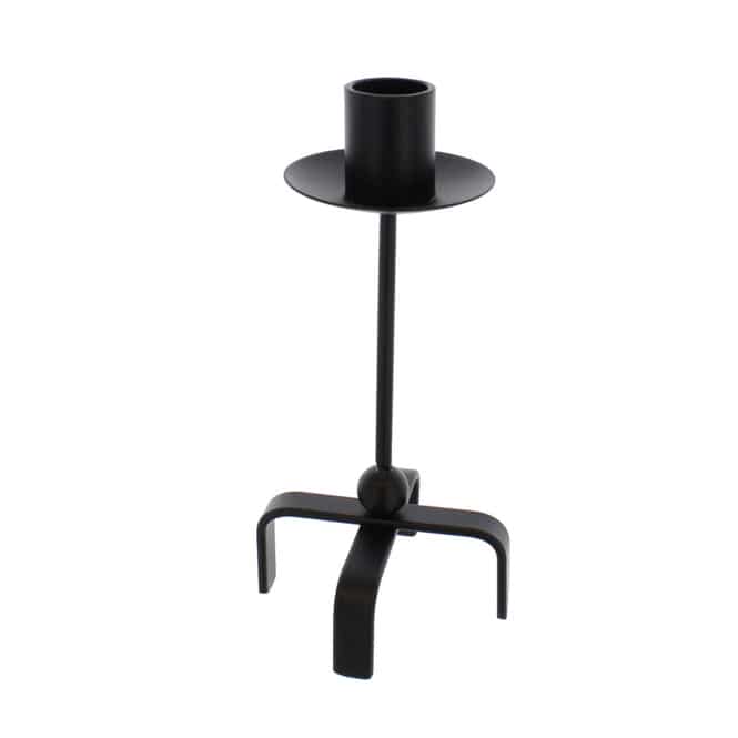 Kerzenständer schwarz - ca. 8 x 17 cm