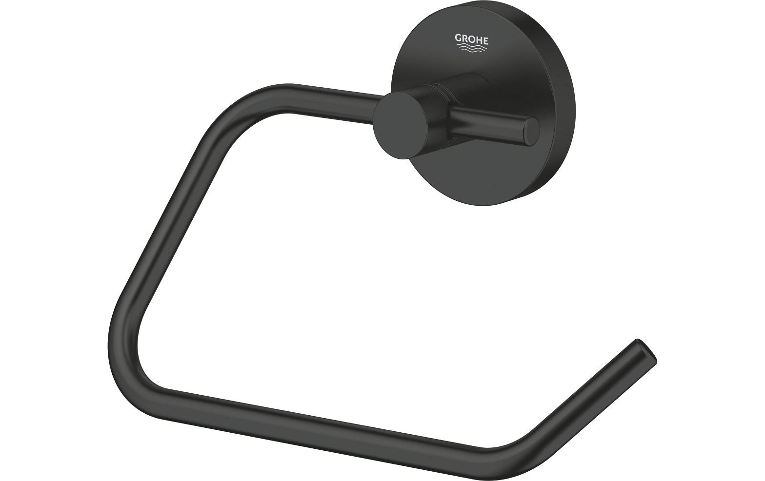 Toilettenpapierhalter Start MattschwarzWC-Papierhalter ohne Deckel