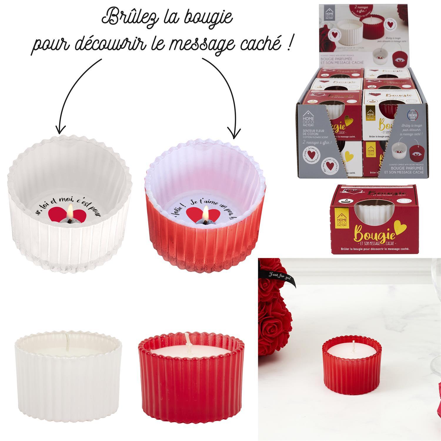 BOUGIE PARFUMEE MESSAGE SECRET AMOUR