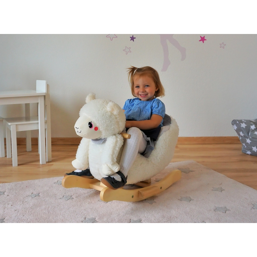 knorr toys® Schaukeltier Milly lama weiß