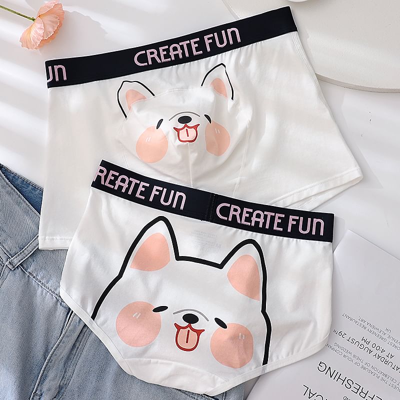 Pancherry - Koppelset: Cartoon Print Boxershort + Panty