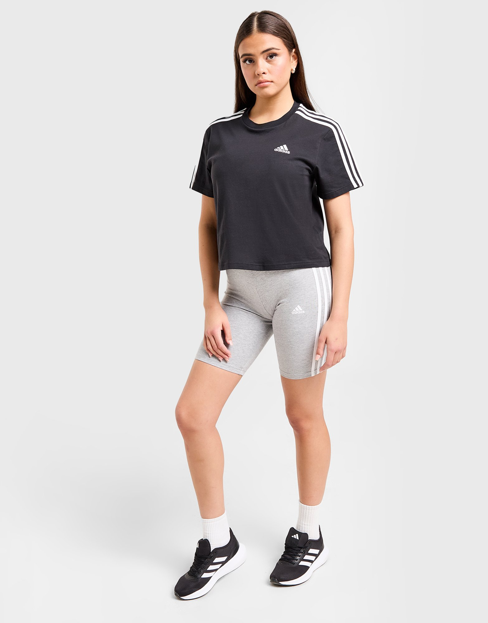 adidas Crop top en jersey Essentials 3-Stripes