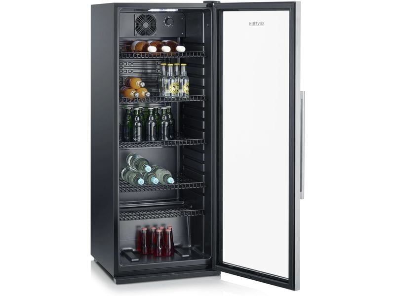 Severin Weinkühlschrank FKS 8841 Edelstahl/Schwarz, Rechts Freistehender Weinschrank