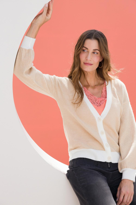 Ivy Beau camel dames vest