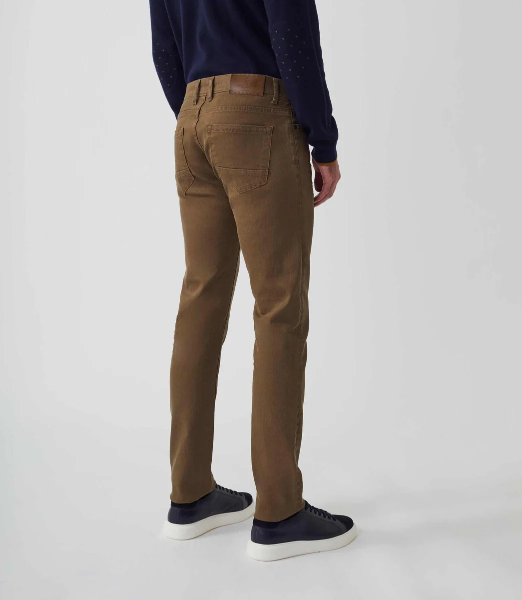 Jean slim camel 