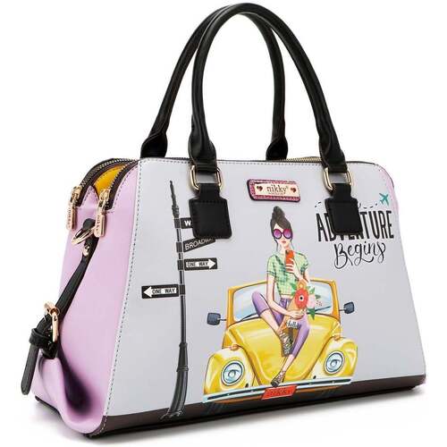 Nikky By Nicole Lee - BOLSO DE MANO CON TRIPLE CREMALLERA 