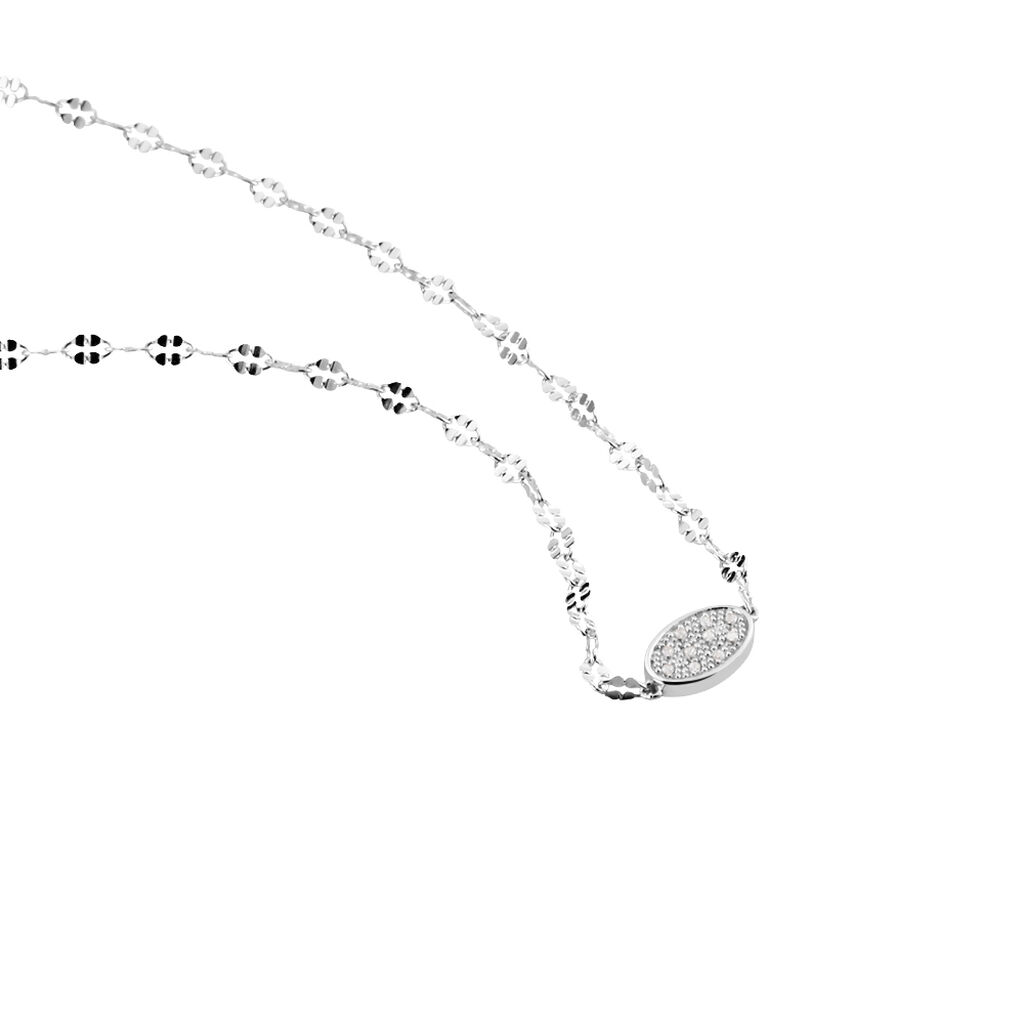 Collier Argent Lars Oxyde De Zirconium