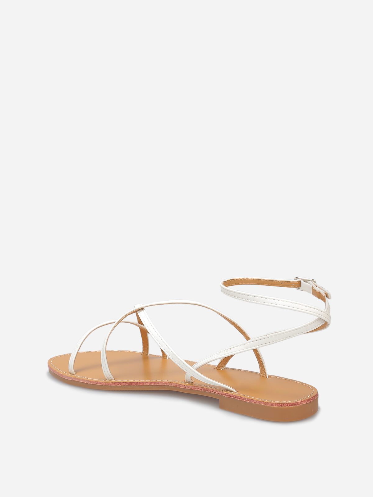 Nu-pieds à brides fines- Blanc