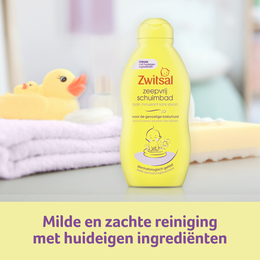 6x Zwitsal Zeepvrij Schuimbad 200 ml