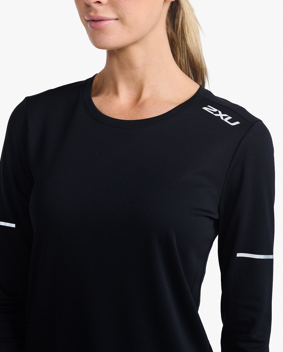 2XU Aero Long Sleeve Black\Silver Reflective