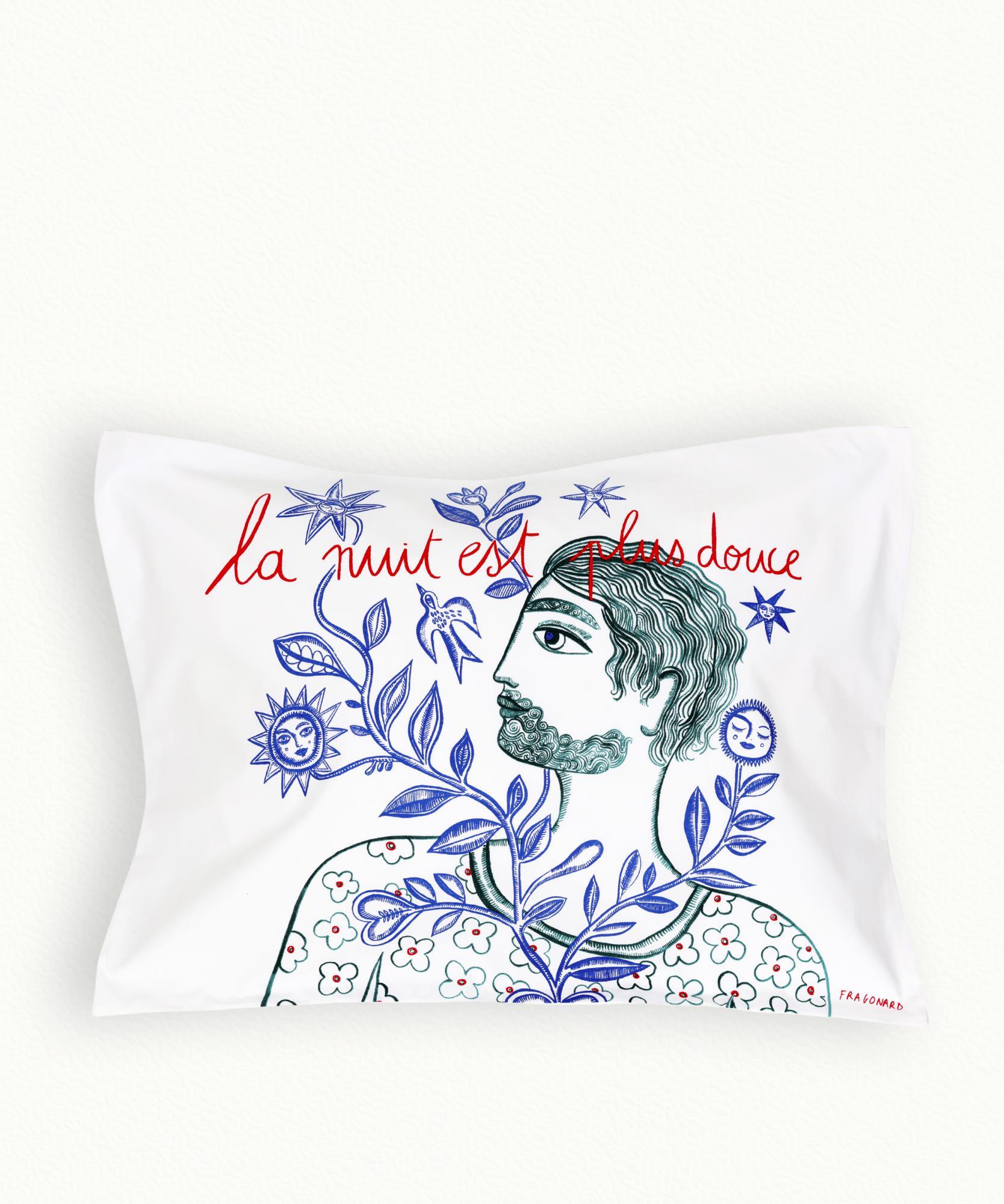 2 Taies d' oreiller Douce Nuit  50 x 70 cm - Rectangle