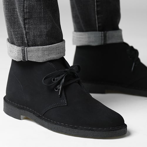 Chaussures Desert Boots Black Suede