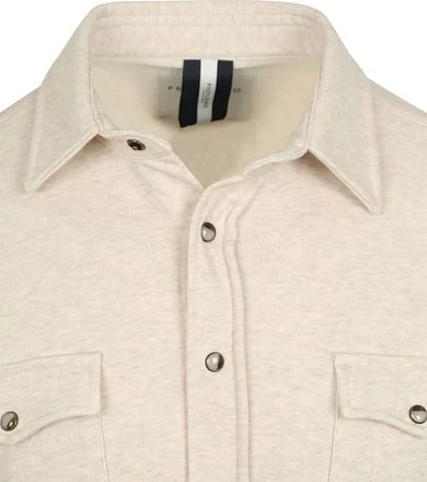 Profuomo Overshirt Western Jersey Ecru PPWF10005A-F1 kopen