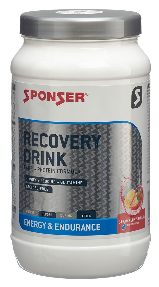 SPONSER Recovery Drink Plv Strawberry-Banana Ds 1200 g