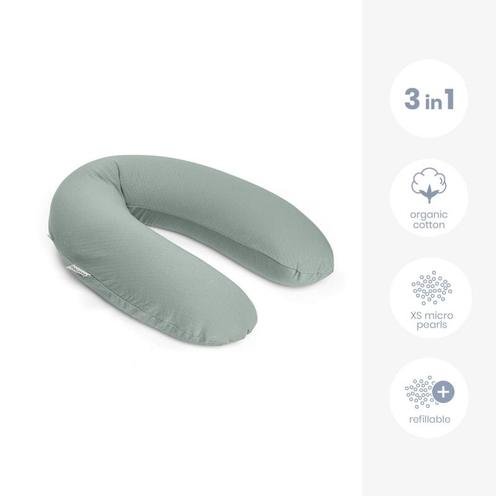 Coussin de maternité Doomoo Buddy - Tetra Jersey green - BABYMOOV
