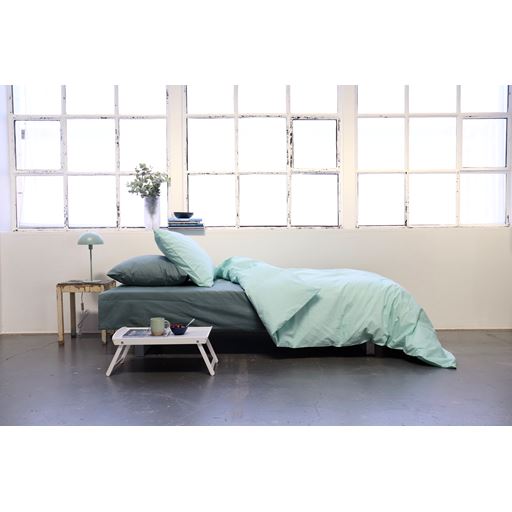OMHU Percale Sengetøj, Ice, 140x200 cm