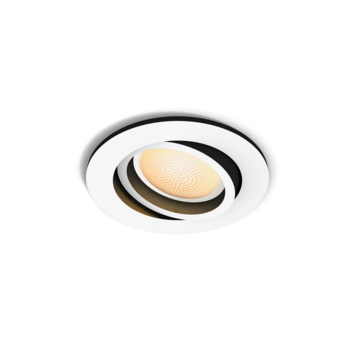Philips Hue Milliskin inbouwspot rond 1x5.5W wit excl. switch incl. bluetooth