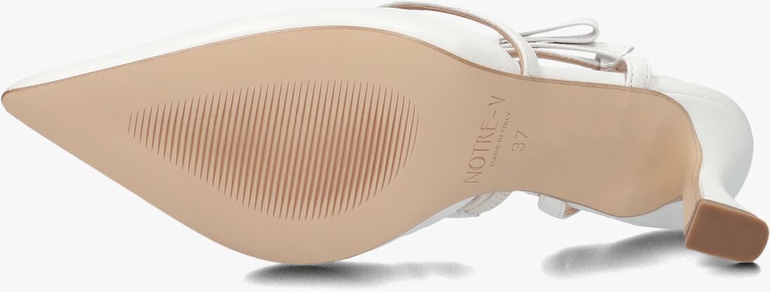witte notre-v sandalen met hak 2722