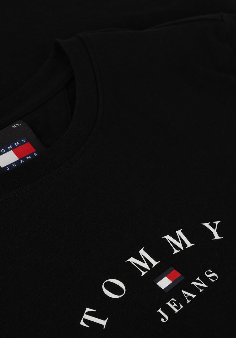 TOMMY JEANS zwarte tommy jeans t-shirt tjw slim essential logo