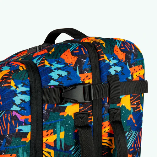 Valise souple 2 roues small Boulogne bleu