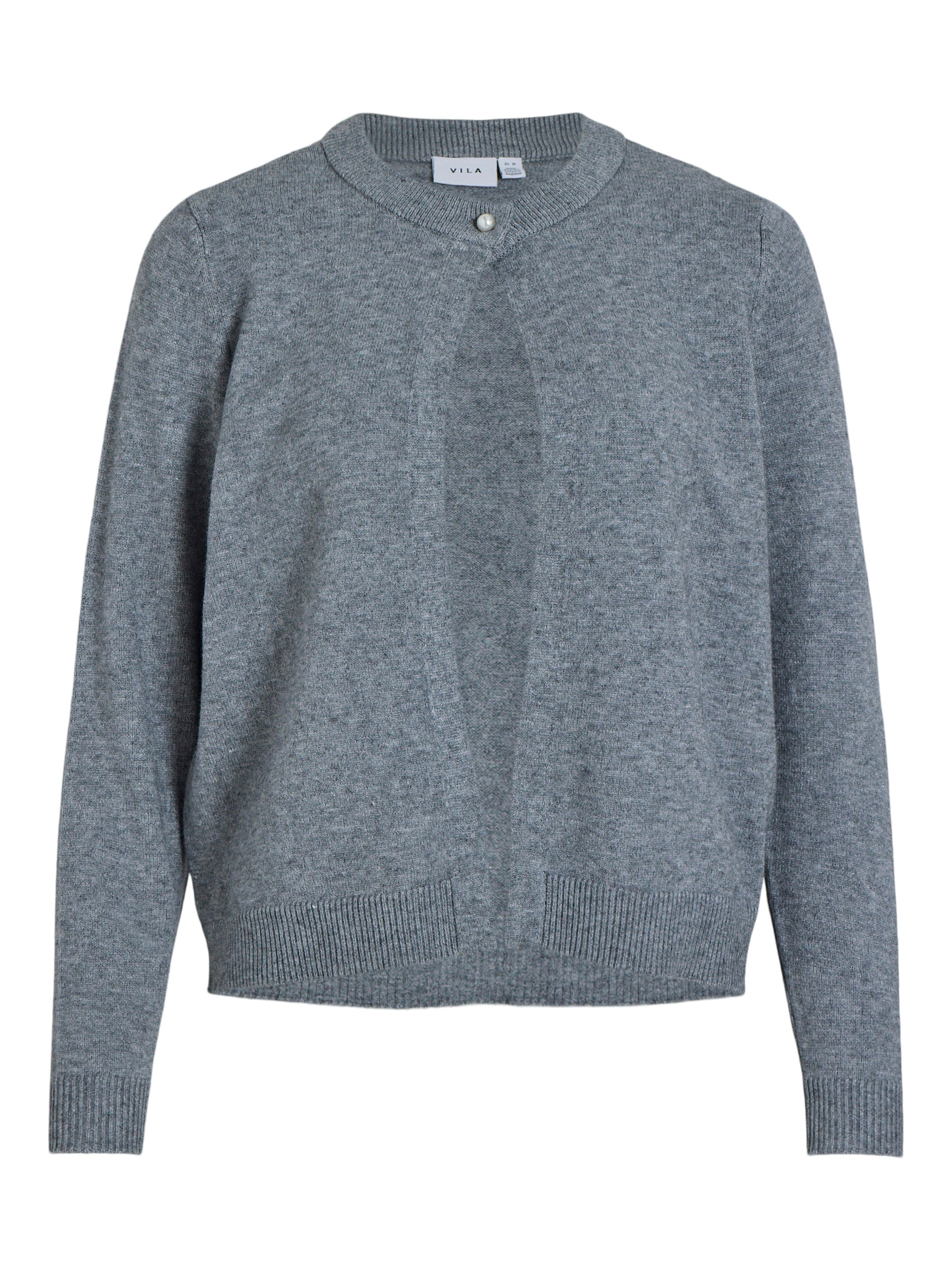 Vila  Vililo L/S O-Neck cardigan - Medium Grey Melange