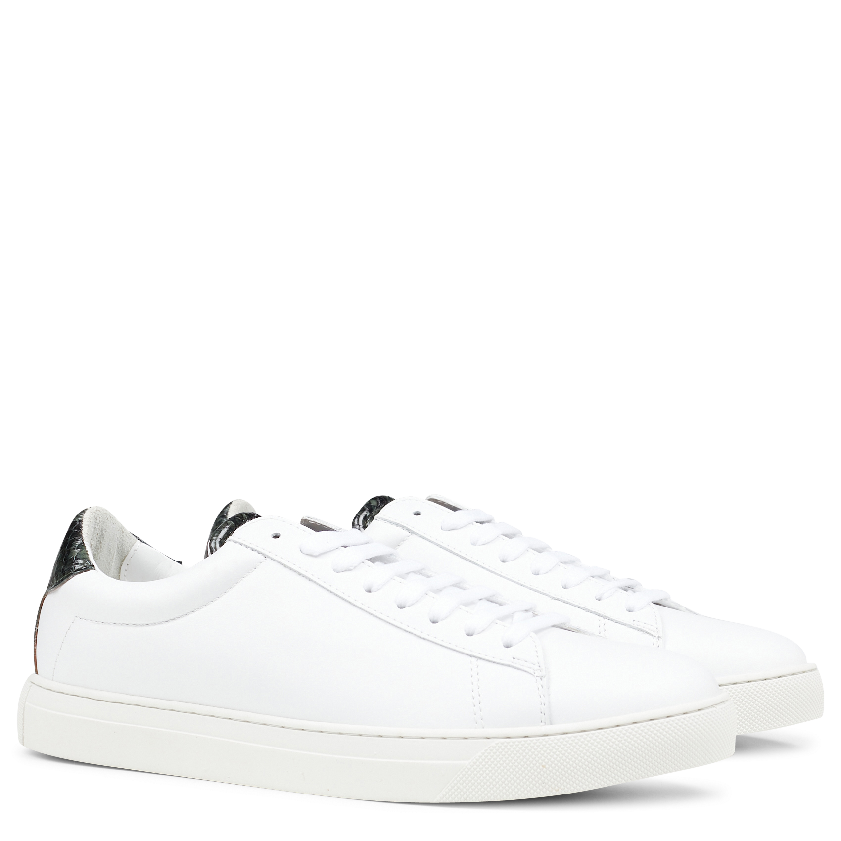 Baskets basses en cuir | Vert