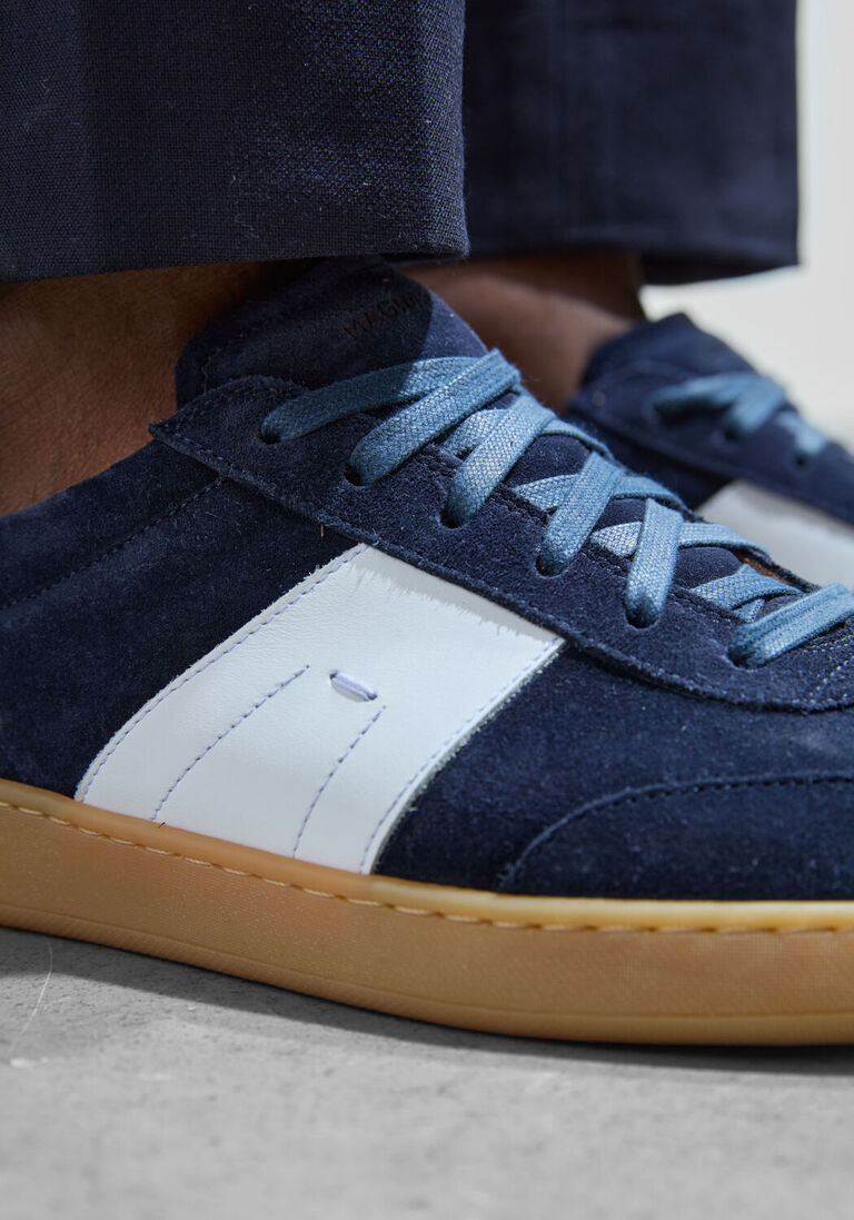 blauwe magnanni lage sneakers 25851 sue