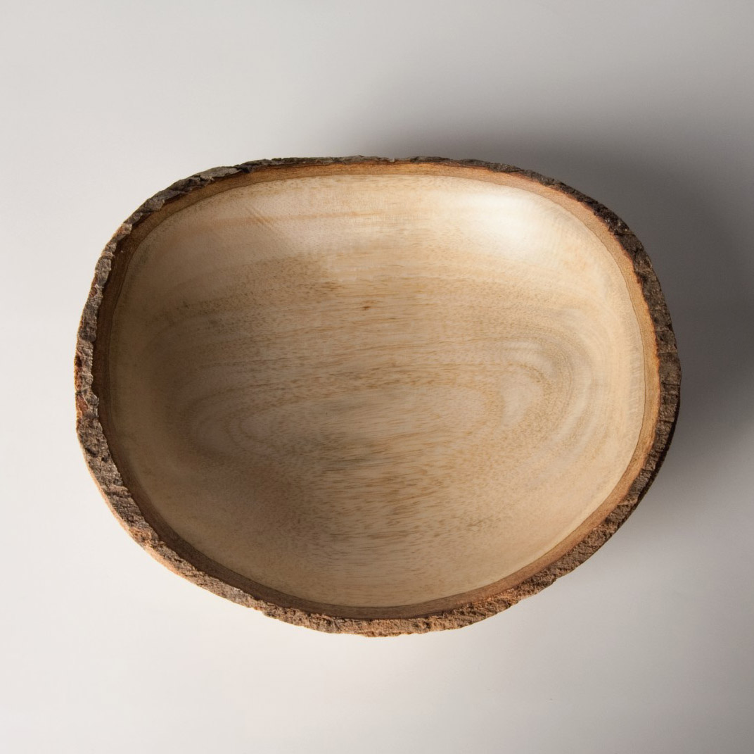 Schale mit Rinde, natur, Ø 23 cm, H 8 cm von fischer's lagerhaus