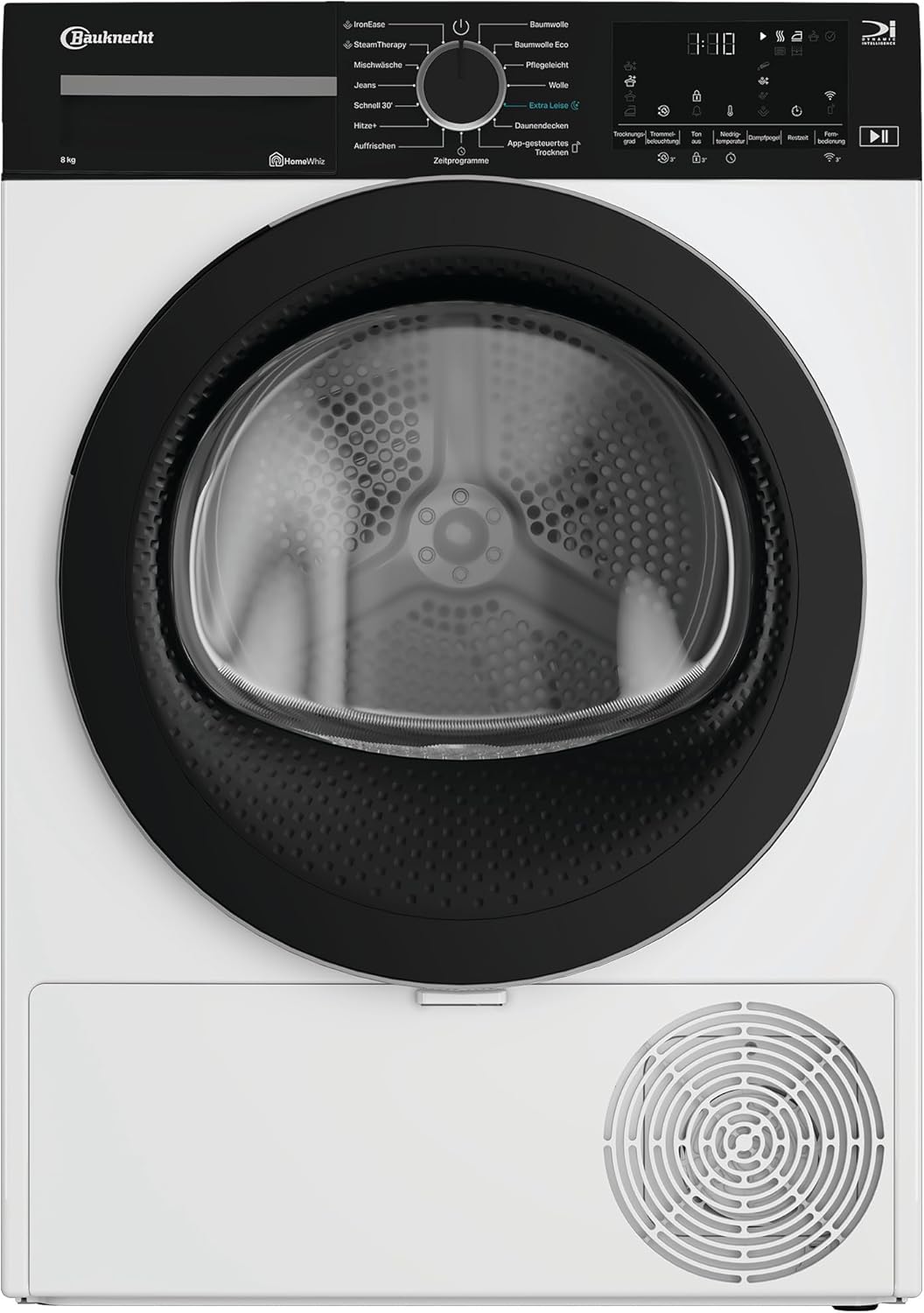 Bauknecht BD IS 8C WBS Wärmepumpentrockner /8 kg/EEK C/Precision Dry - Intelligentes Trocknen/IronEase - Bügelfrei auf Knopfdruck/Silent Spin/Adaptive Dry/HomeWhiz App