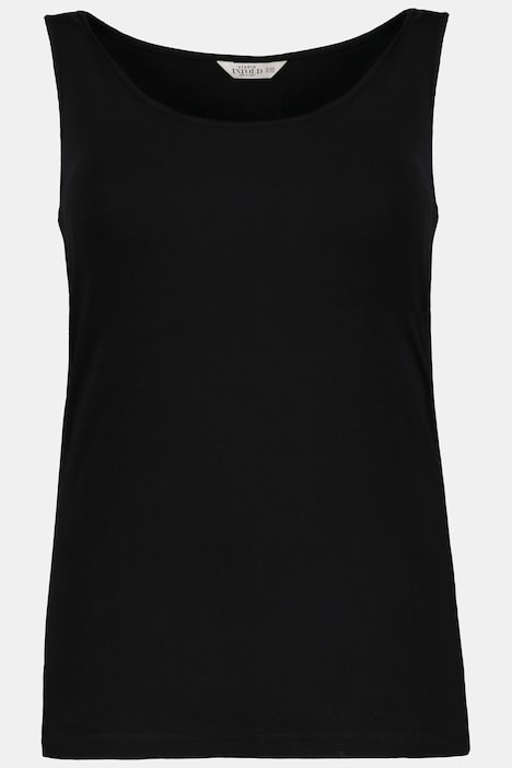 Basic-Top, weiter Ausschnitt, Stretchjersey
