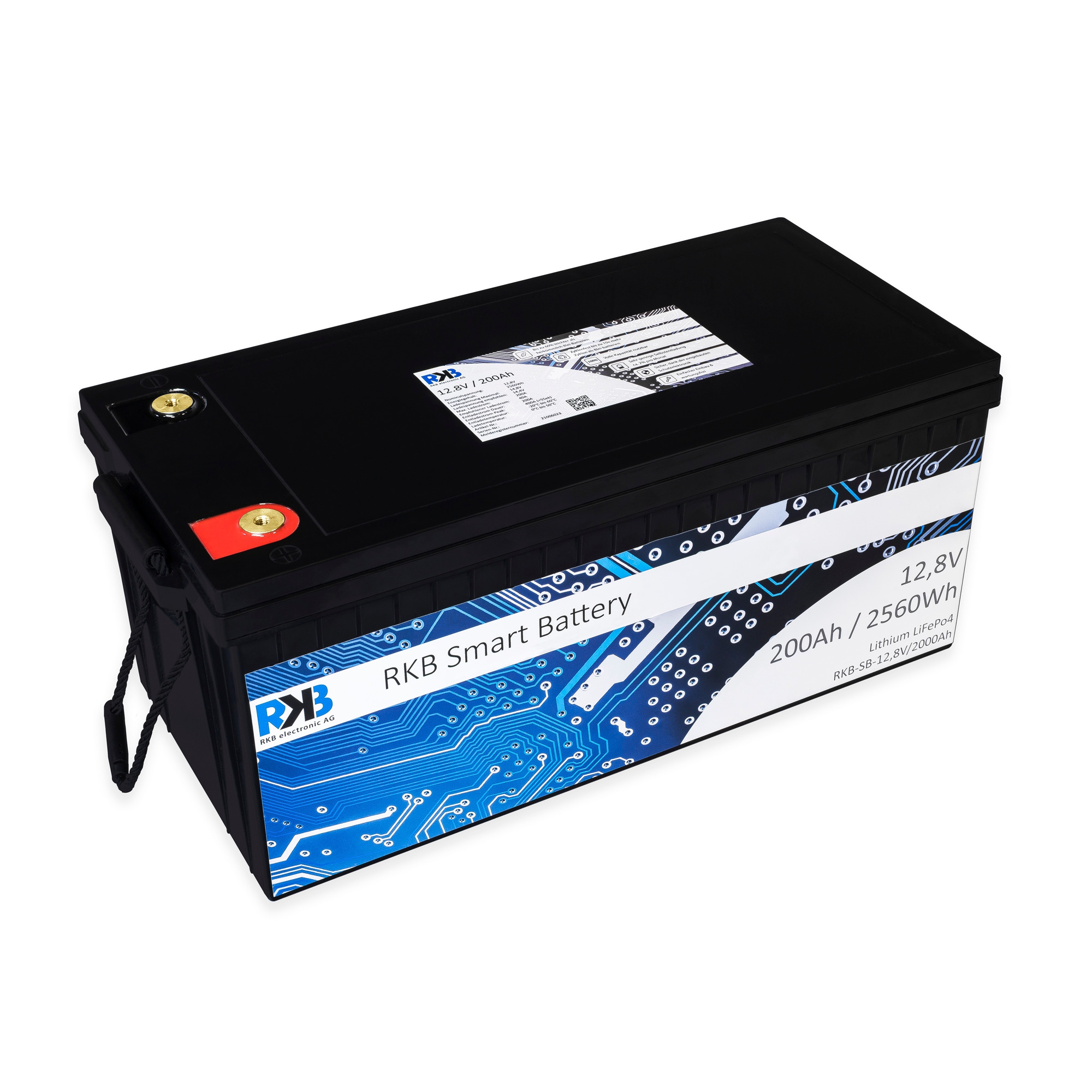 RKB Smart Battery LiFePo4 Lithium-Batterie 12 V 200 Ah