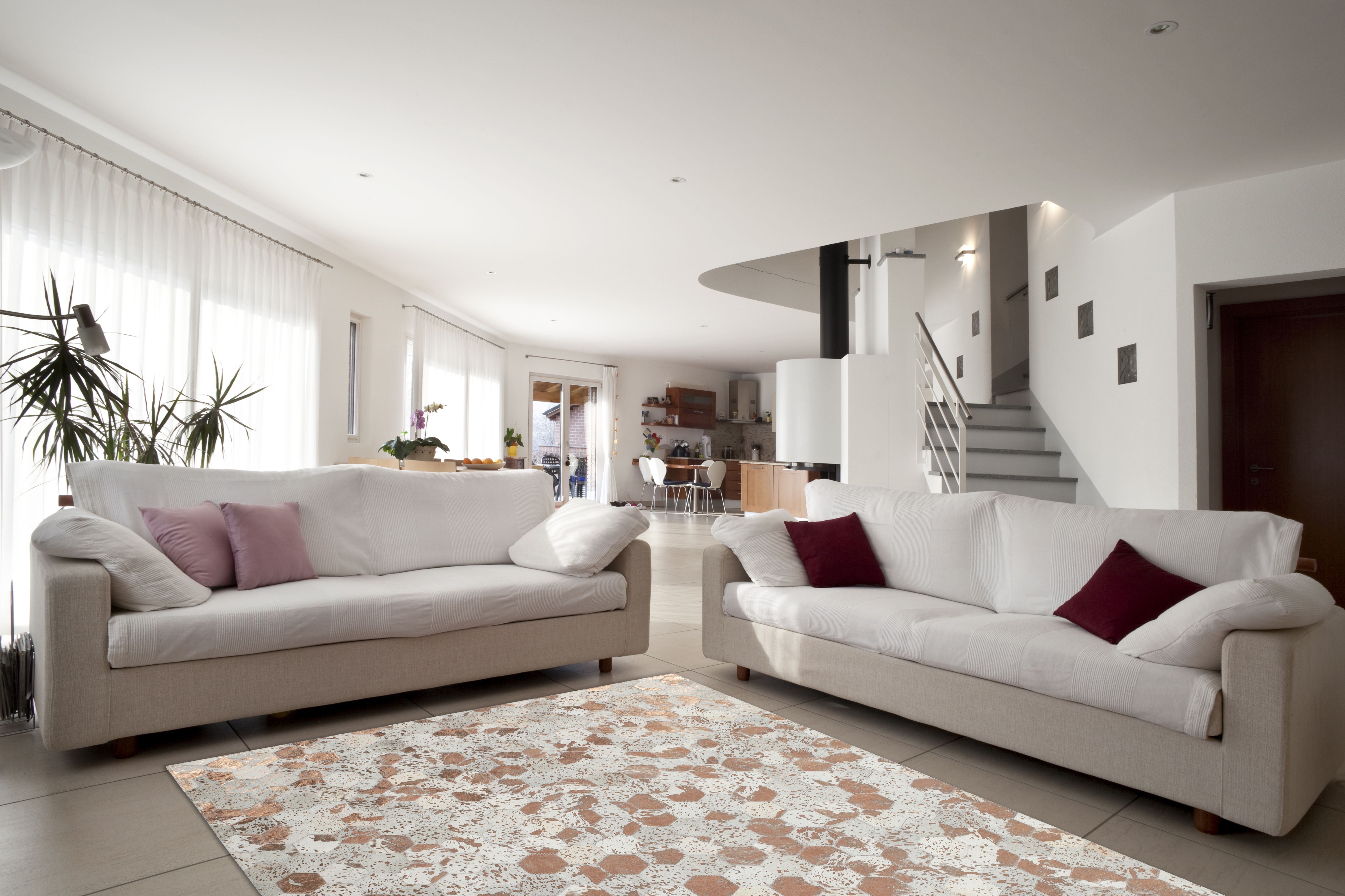 Vloerkleed 210 Ivoor Chroom Spark